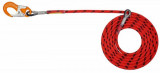  - Z oceli postroj/krk Super Flex útok 12,5 mm – EN 358, barvy: červená/černá. Délka 3,0 m. Váha 997 g. Barva červená/černá. Délka 5.0 m. Hmotnost 1559 g.
