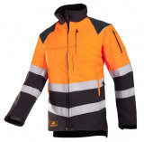  - SIP ochranný plášť, barva šedá / světle oranžová. Velikost L. šedá-hi-vis oranžová / XL