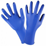  - Hase Nitril-Einmal-Handschuhe, Farbe blau. Größe 7. modrá / 9