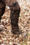  - Meindl Overknee-Ledergamasche, Reißverschlusslänge 40 cm. Wadenweite 42 - 44 cm. Reißverschlusslänge 45 cm. Wadenweite 42 - 44 cm.