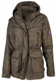  - Hubertus Damen-Thermo-Jagdjacke Camo OS 60, Farbe oliv-braun. Größe 34. olivováovo - hnědá / 36