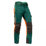  - Timbermen Ganzjahres Schnittschutzhose BaySF, Größe: 4XL, Beinlänge: kurz zelená/oranžová / 4XL - 5 cm
