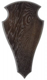  - Podložka pod trofej, jelen, dub, tmavý, 32 x 18 cm 32 x 18 cm